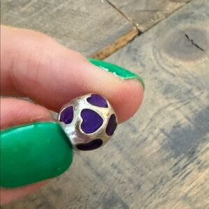 PANDORA Purple Heart charm